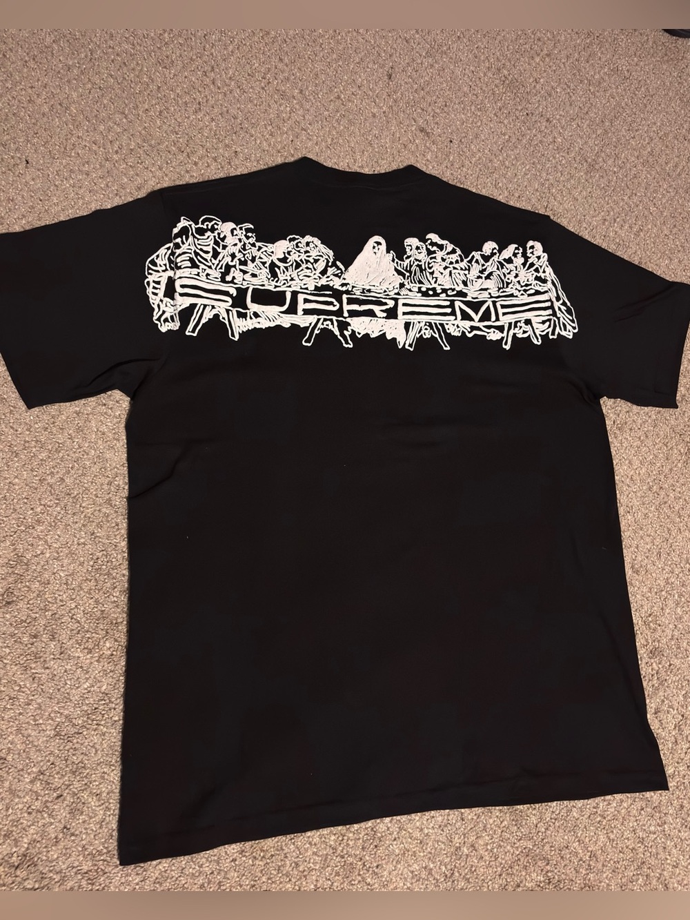 Supreme Supper Medium Mens Black Graphic T-Shirt